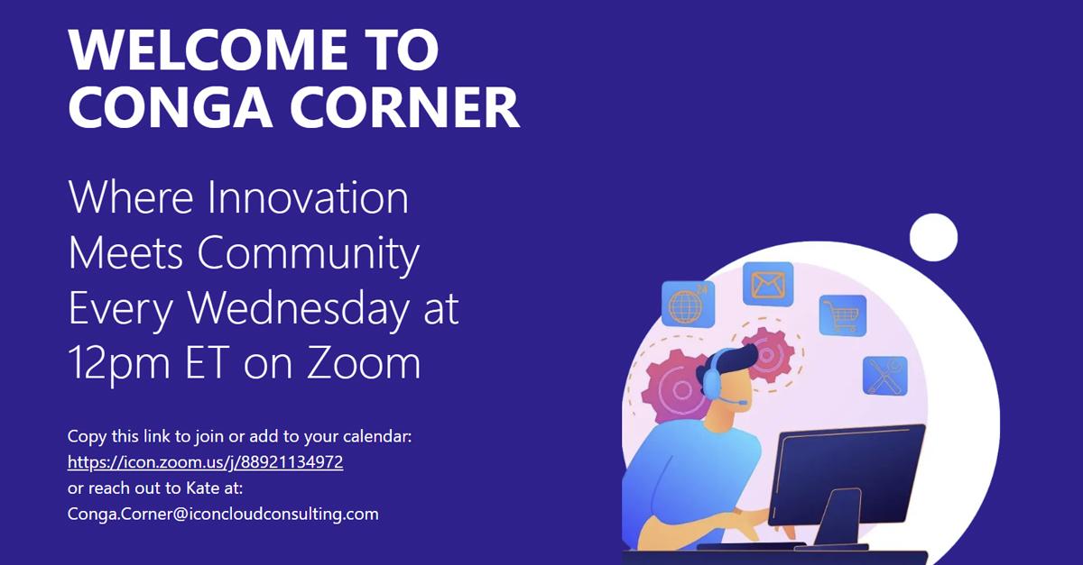 Conga Corner Icon Cloud Consulting